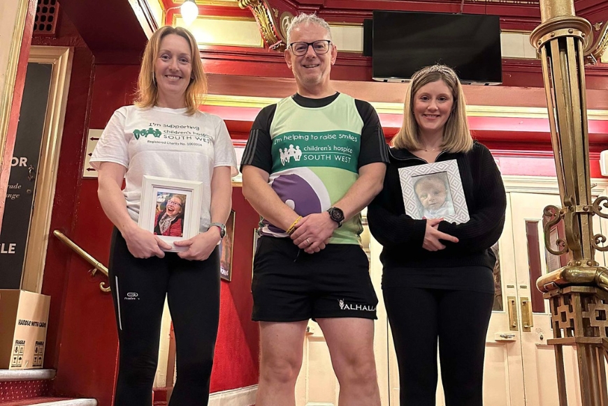 Bristol Hippodrome staff in running gear